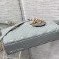 Replica Small Lady Dior My ABCDior Bag Gray Stone Cannage Lambskin