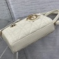 Replica Small Lady Dior My ABCDior Bag Latte Cannage Lambskin | DIOR