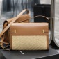 Replica Saint Laurent, Manhattan raffia shoulder bag, Women, Neutrals, Unisize, Shoulder bags, Leather