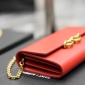 Replica SAINT LAURENT MAILLON LEATHER WALLET ON CHAIN