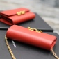 Replica SAINT LAURENT MAILLON LEATHER WALLET ON CHAIN