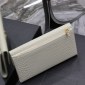 Replica Saint Laurent - Uptown crocodile-effect clutch bag - women - Leather - One Size - Neutrals