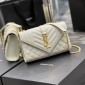 Replica Saint Laurent Woman White Shoulder Bags