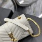 Replica Saint Laurent Woman White Shoulder Bags