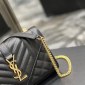 Replica Saint Laurent Small Ysl Monogram Leather Satchel Bag, Black, Women's, Handbags & Purses Satchels