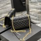 Replica Saint Laurent Small Ysl Monogram Leather Satchel Bag, Black, Women's, Handbags & Purses Satchels