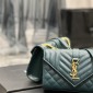 Replica Envelope leather crossbody bag Saint Laurent Green in Leather - 19701465