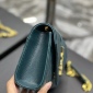 Replica Envelope leather crossbody bag Saint Laurent Green in Leather - 19701465