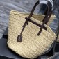 Replica Banana Republic XL 22inWx18inH 100% Straw Tote With Brown Leather Handles EUC