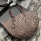 Replica NWT LIz Claiborne Large Dark Brown Straw Shoulder Tote Handbag