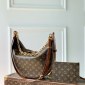 Replica Handbags Louis Vuitton LV Loop Hobo bag monogram reverse