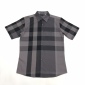 Replica Burberry Brit Men's Fred Charcoal Nova Check Cotton Long Sleeve Shirt