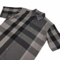 Replica Burberry Brit Men's Fred Charcoal Nova Check Cotton Long Sleeve Shirt