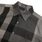 Replica Burberry Brit Men's Fred Charcoal Nova Check Cotton Long Sleeve Shirt