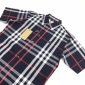 Replica Burberry Cotton Poplin Check Short-Sleeved Shirt