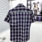 Replica Burberry Alexander Navy Cotton Black Nova Ip Check Classic Shirt