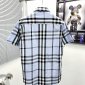 Replica Burberry Short-sleeve Monogram Motif Stretch Cotton Shirt