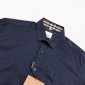 Replica Burberry Short-sleeve Monogram Motif Stretch Cotton Shirt