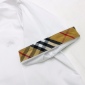 Replica Burberry X Gosha Rubchinskiy Navy Cotton Check Logo Boxy Shirt