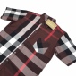 Replica Burberry X Gosha Rubchinskiy Navy Cotton Check Logo Boxy Shirt