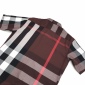 Replica Burberry X Gosha Rubchinskiy Navy Cotton Check Logo Boxy Shirt