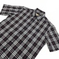 Replica Burberry X Gosha Rubchinskiy Navy Cotton Check Logo Boxy Shirt