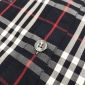 Replica Burberry X Gosha Rubchinskiy Navy Cotton Check Logo Boxy Shirt