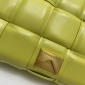 Replica Bottega Veneta Cassette Crossbody Bag Padded Maxi Intrecciato Leather Green 1025001