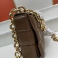 Replica Woven Faux Leather Chain Strap Bag