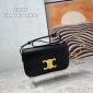 Replica Celine Triomphe Shoulder Bag Black