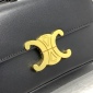 Replica Celine Triomphe Shoulder Bag Black