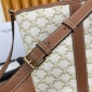 Replica Small Bucket in Triomphe Canvas and calfskin - Tan | CELINE