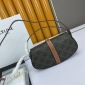 Replica Brown, Pattern Print Celine Triomphe Canvas Tabou Clutch