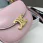 Replica Mini besace triomphe in SHINY CALFSKIN - Light Pink | CELINE