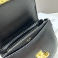 Replica Teen Chain Besace Triomphe in shiny calfskin - Black | CELINE