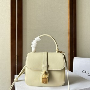 Triomphe leather handbag Celine White in Leather - 34309429