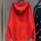 Replica Balenciaga Hoodie Destroyed in Red