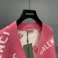 Replica Balenciaga Sweatshirt Cardigan in Pink