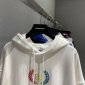 Replica Balenciaga Hoodie Logo Medium Fit in White