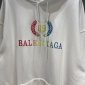 Replica Balenciaga Hoodie Logo Medium Fit in White