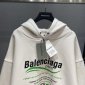 Replica Balenciaga Hoodie Logo Medium Fit in White