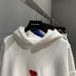 Replica Balenciaga Hoodie Logo Medium Fit in White