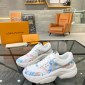 Replica Louis Vuitton White Monogram Leather Beverly Hills Sneakers