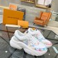 Replica Louis Vuitton White Monogram Leather Beverly Hills Sneakers