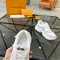 Replica Louis Vuitton White Monogram Leather Beverly Hills Sneakers