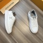 Replica Louis Vuitton White Monogram Leather Beverly Hills Sneakers