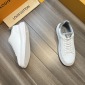 Replica Louis Vuitton White Monogram Leather Beverly Hills Sneakers