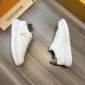 Replica Louis Vuitton White Monogram Leather Beverly Hills Sneakers