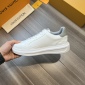 Replica Louis Vuitton White Monogram Leather Beverly Hills Sneakers