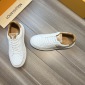 Replica Louis Vuitton White Monogram Leather Beverly Hills Sneakers